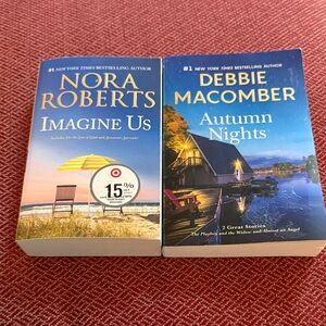 Nora Roberts and Debbie Macomber Book Set - Blue and Yellow Books